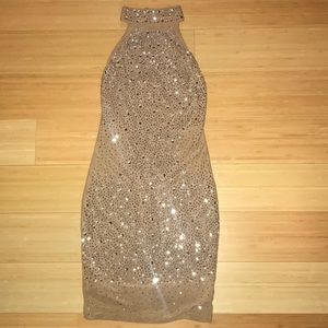 Crystal Halter Dress